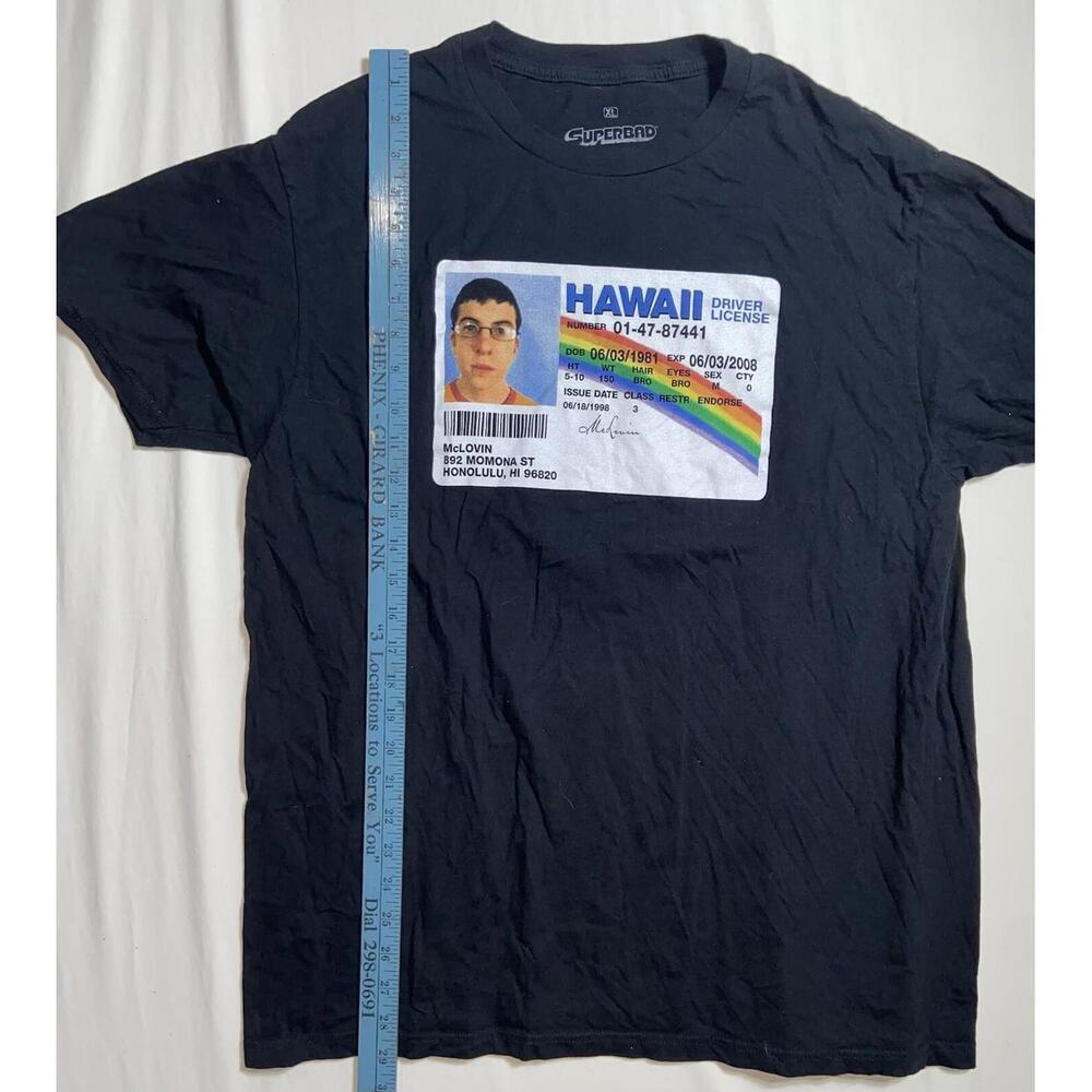 Ripple Junction Super Bad McLovin Shirt Size XL Black Short Sleeve Tee Comedy - Picture 6 of 8